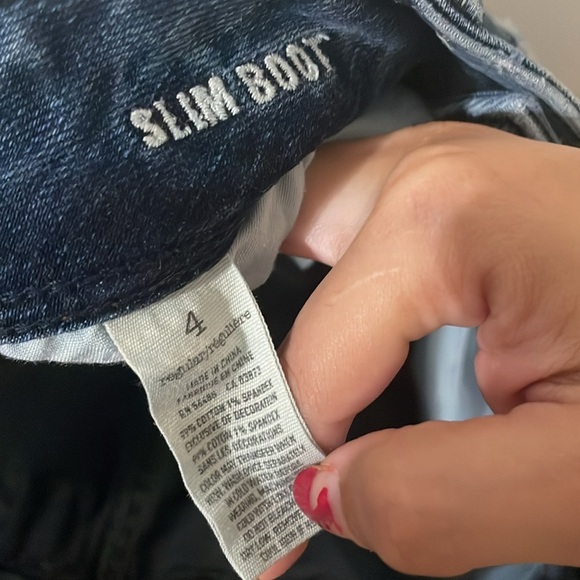 American Eagle Outfitters Distressed Blue Jean Shorts Size 4 - Picture 5 of 5